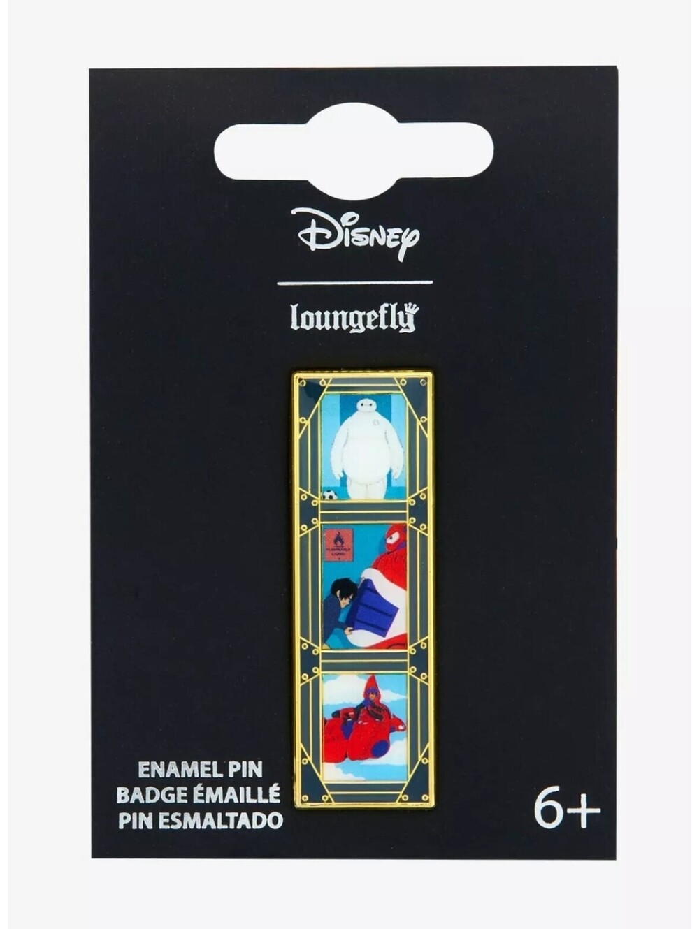 Loungefly Disney Big Hero 6 Baymax Film Strip Movie Scenes Enamel Pin